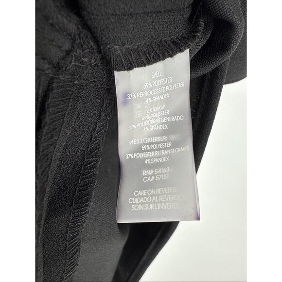 New Calvin Klein Plus Size 22W Black Ruffled Tulip-Hem Crepe Tie Belt Dress - Picture 9 of 9